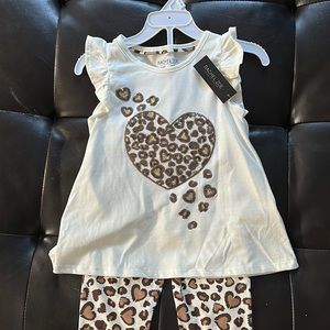 Rachel Zoe Girls 5/6 Leopard Print Set